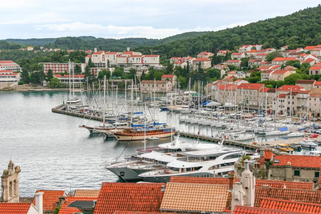 Libra and other gulets in Korcula